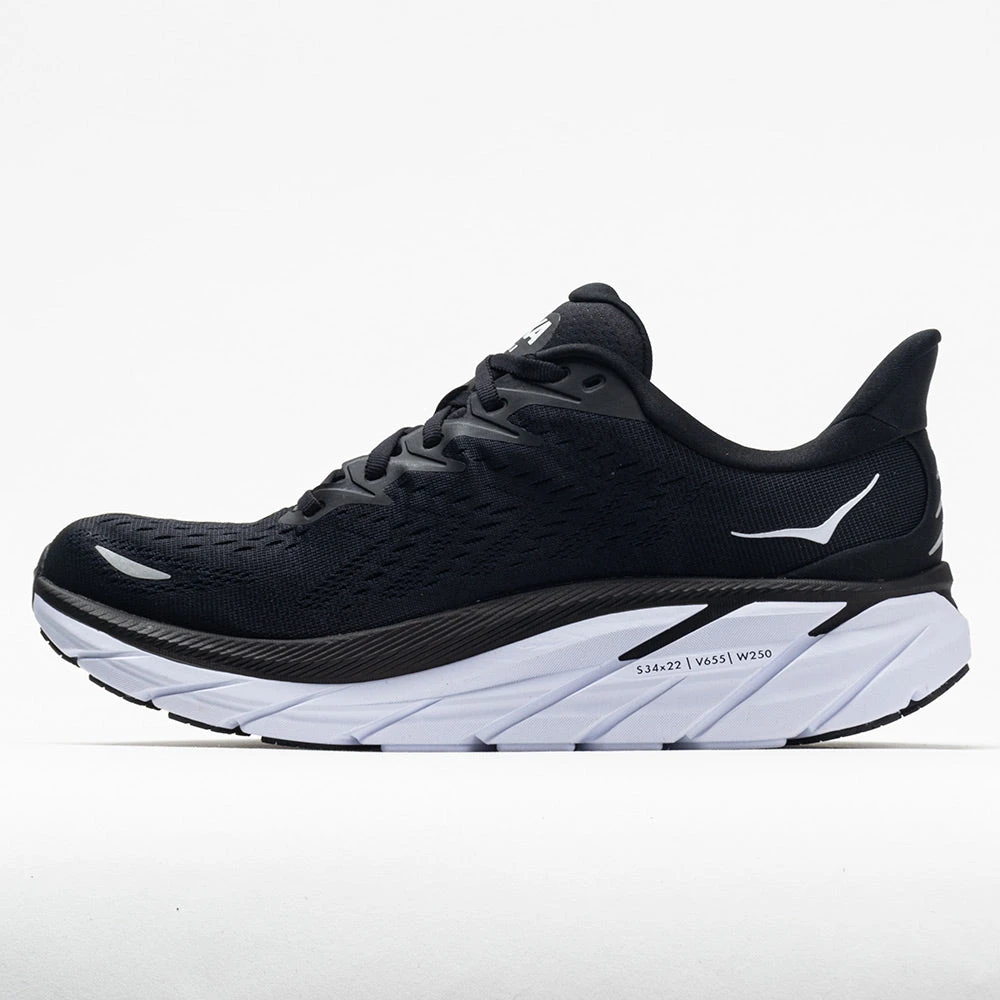 Hoka One One Clifton 8 Women's Black/White 2 Hoka One One Clifton 8 Women's Black/White - Image 2