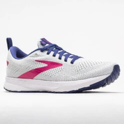 Brooks Revel 5 Women's White/Navy/Pink -Comfort Shoes Store 047265 5