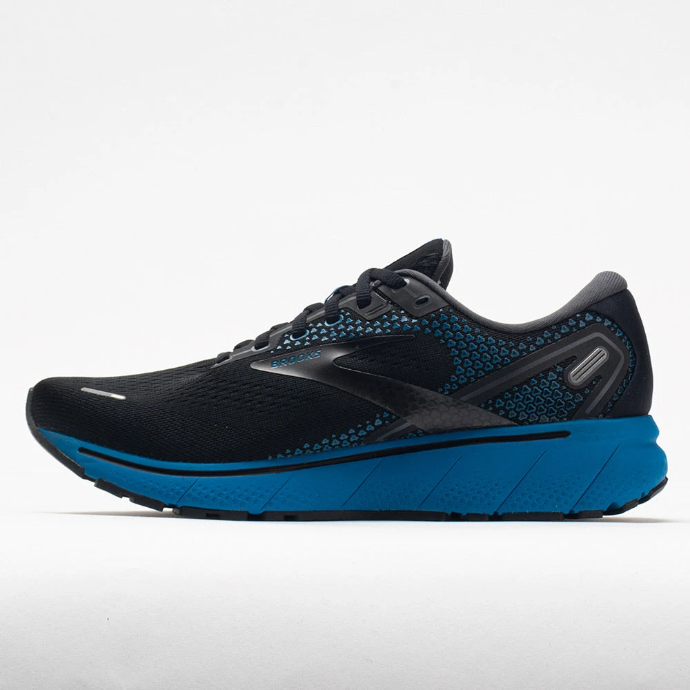 Brooks Ghost 14 Men's Black/Blackened Pearl/Blue 2 Brooks Ghost 14 Men's Black/Blackened Pearl/Blue - Image 2