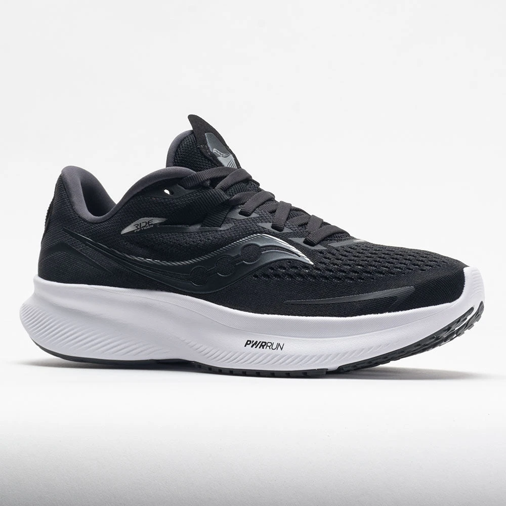Saucony Ride 15 Men's Black/White 5 Saucony Ride 15 Men's Black/White - Image 5