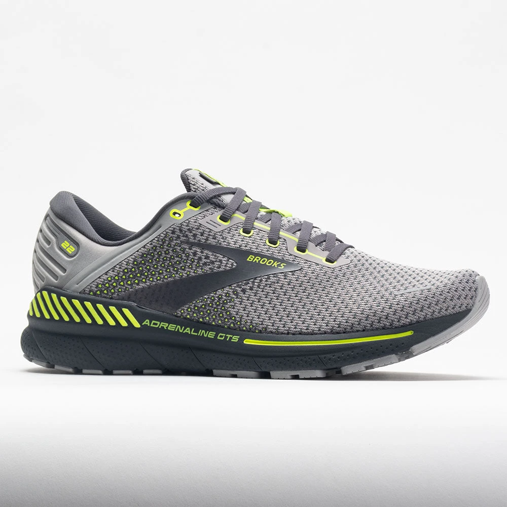 Brooks Adrenaline GTS 22 Men's Grey/Pearl/Nightlife 5 Brooks Adrenaline GTS 22 Men's Grey/Pearl/Nightlife - Image 5