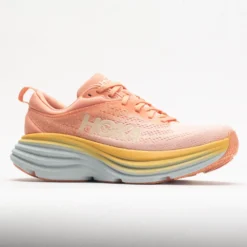 HOKA Bondi 8 Women's Shell Coral/Peach Parfait 10 HOKA Bondi 8 Women's Shell Coral/Peach Parfait -Comfort Shoes Store 048475 5