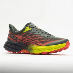 HOKA Speedgoat 5 Men's Thyme/Fiesta -Comfort Shoes Store 048562 5