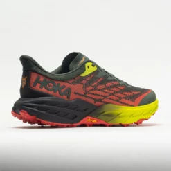 HOKA Speedgoat 5 Men's Thyme/Fiesta -Comfort Shoes Store 048562 6