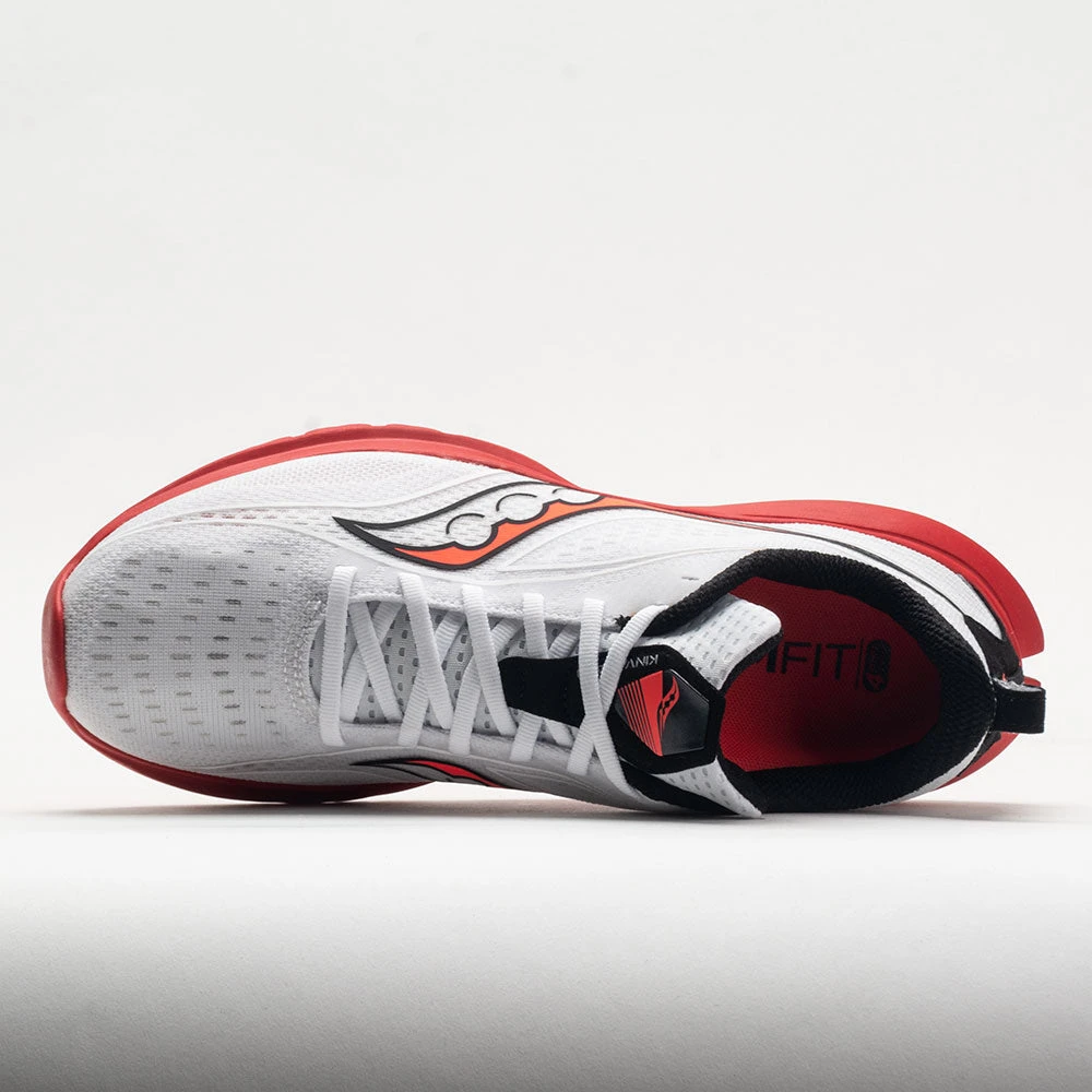 Saucony Kinvara 13 Men's White/Black/VIZI 3 Saucony Kinvara 13 Men's White/Black/VIZI - Image 3