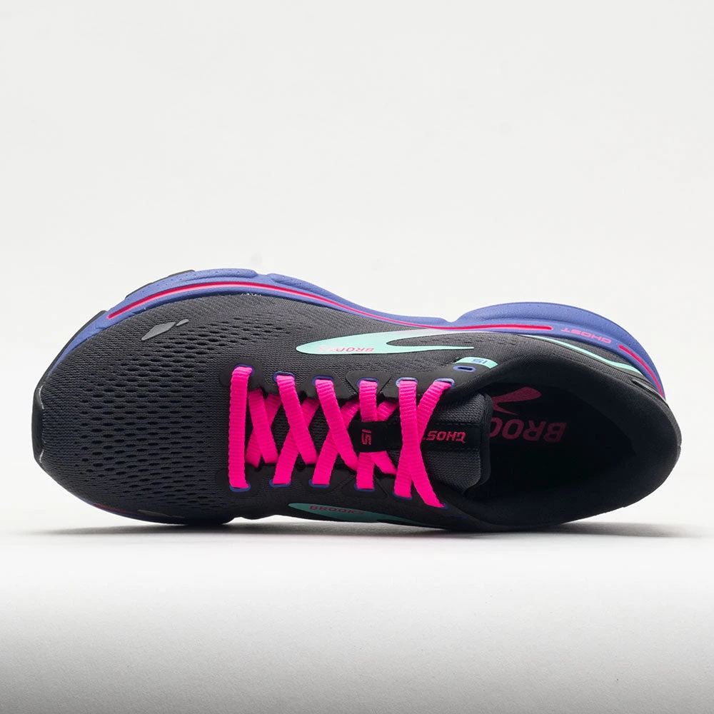 Brooks Ghost 15 Women's Black/Blue/Aruba 3 Brooks Ghost 15 Women's Black/Blue/Aruba - Image 3