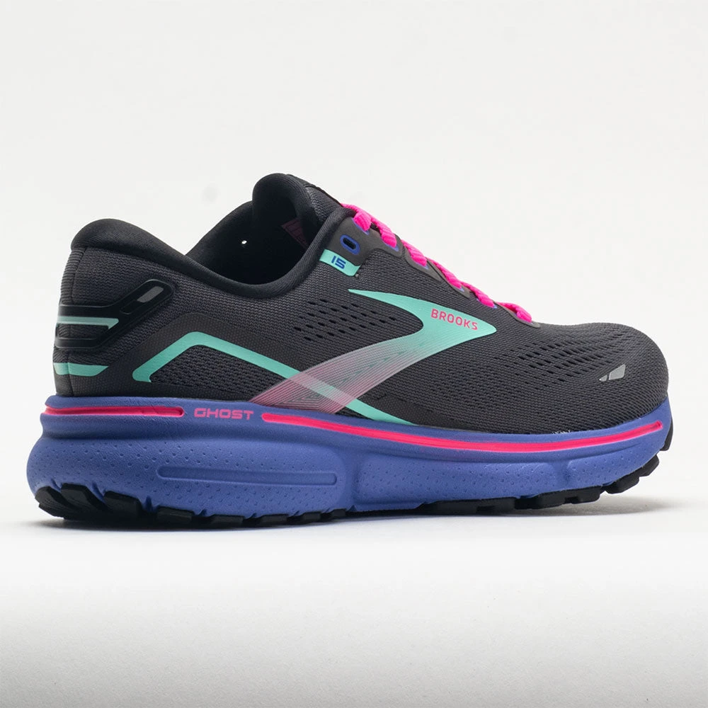 Brooks Ghost 15 Women's Black/Blue/Aruba 6 Brooks Ghost 15 Women's Black/Blue/Aruba - Image 6
