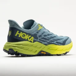 HOKA Speedgoat 5 Men's Stone Blue/Dark Citron -Comfort Shoes Store 049271 6