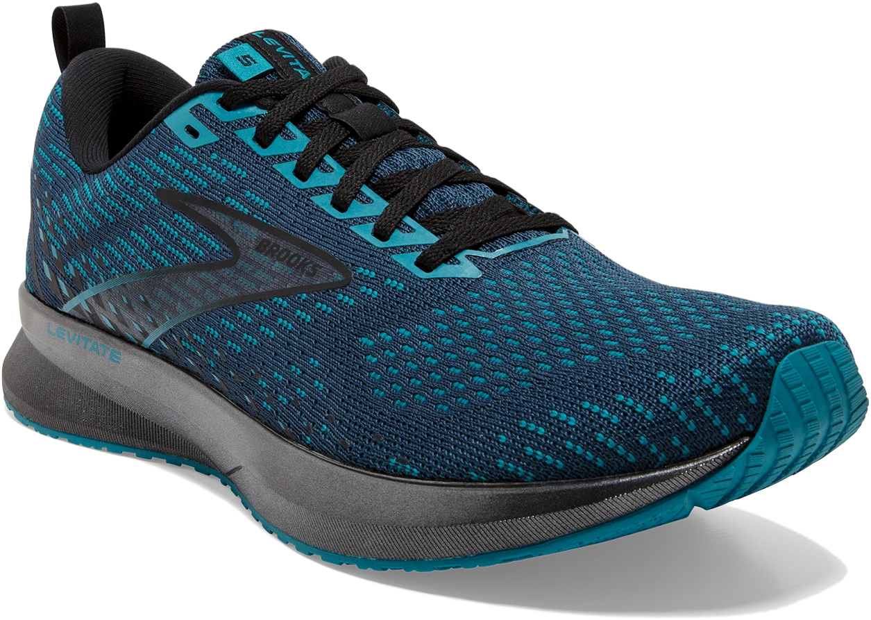 BROOKS Men's Levitate 5 (412 - Titan/Crystal Teal/Black) 3 BROOKS Men's Levitate 5 (412 - Titan/Crystal Teal/Black) - Image 3