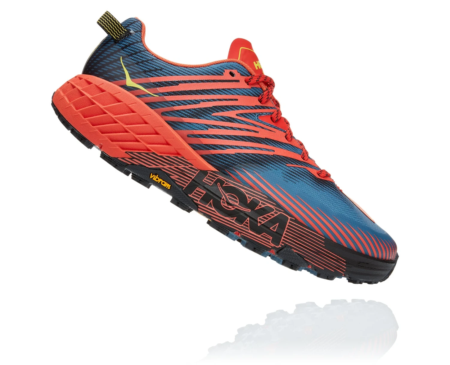Hoka Men's Speedgoat 4 (FPBL - Fiesta/Provincial Blue) 2 Hoka Men's Speedgoat 4 (FPBL - Fiesta/Provincial Blue) - Image 2