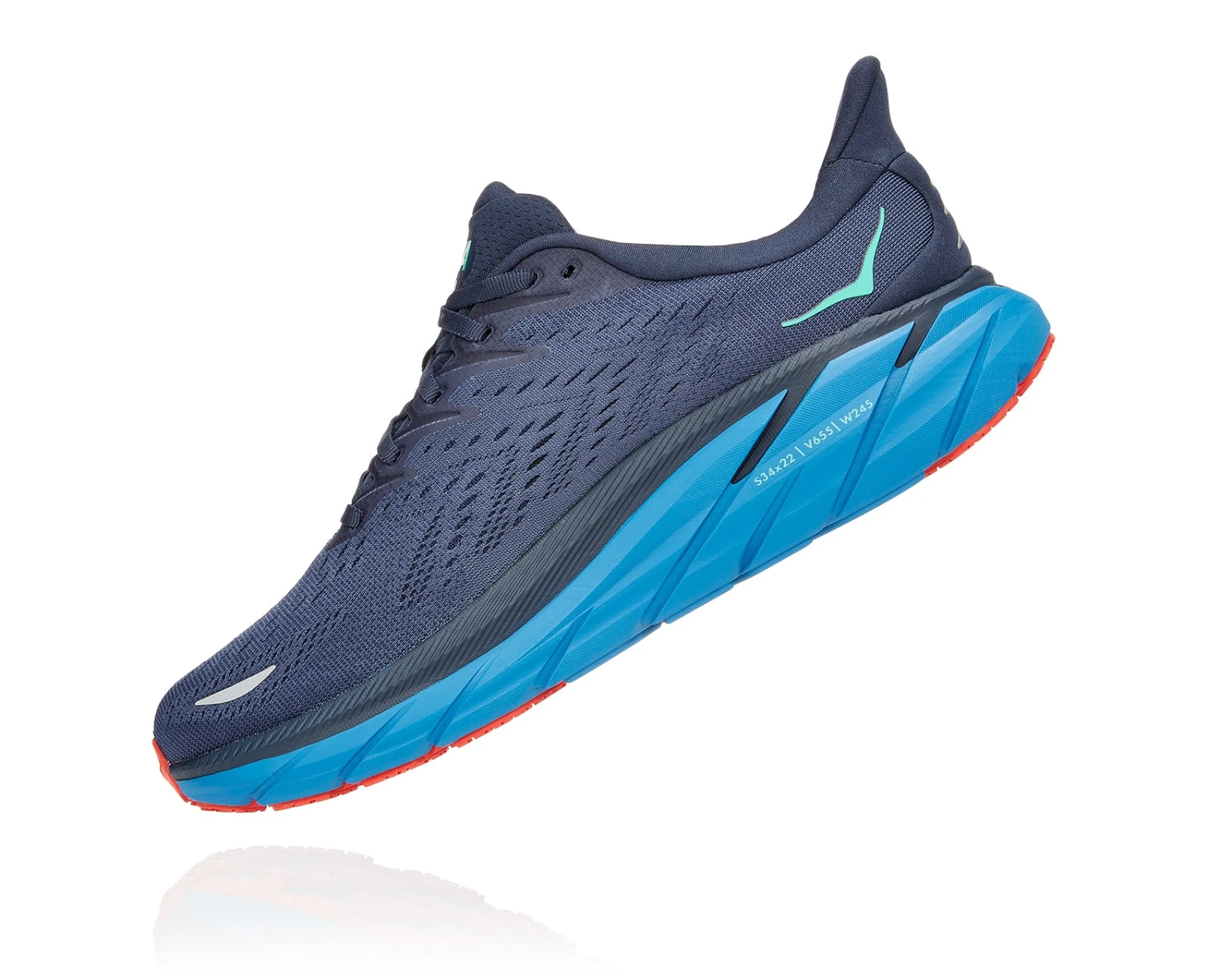 Hoka Men's Clifton 8 (OSVB - Outer Space/Vallarta Blue) 3 Hoka Men's Clifton 8 (OSVB - Outer Space/Vallarta Blue) - Image 3