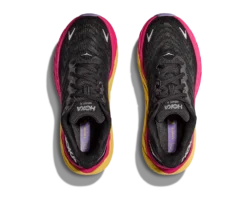 Hoka Women's Arahi 6 (BPYR - Black/Pink Yarrow) -Comfort Shoes Store 1123195 BPYR 2