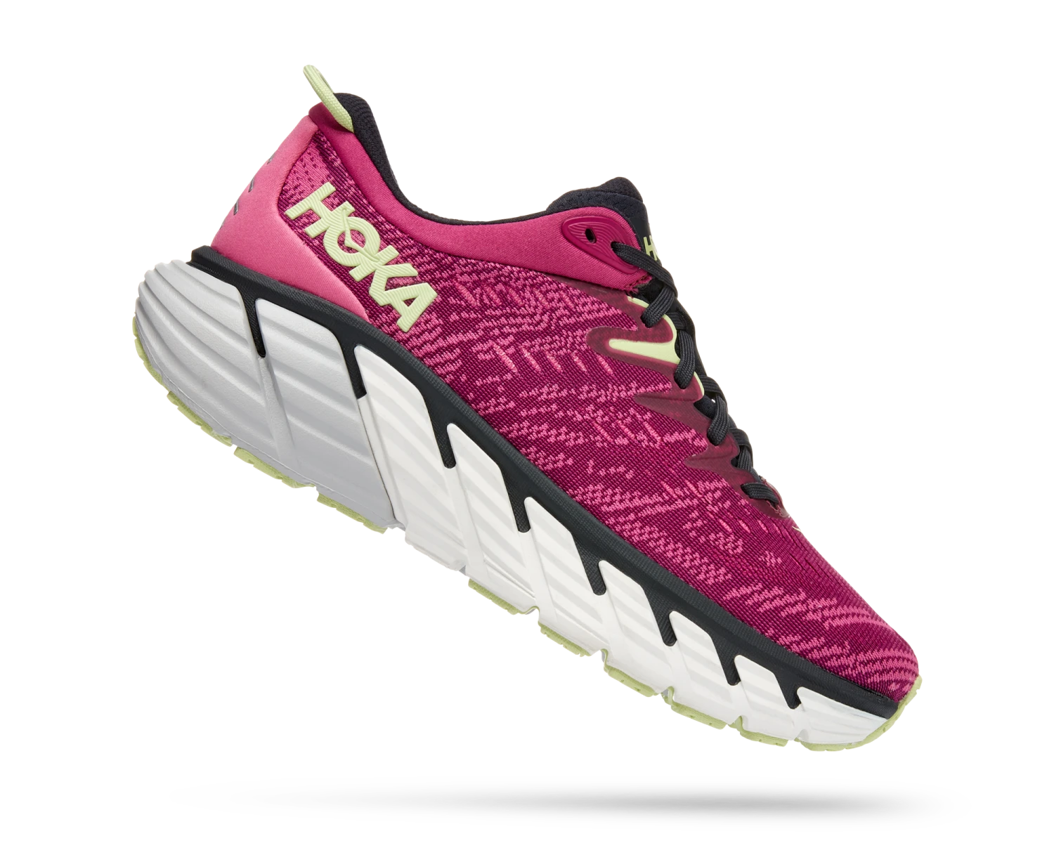 Hoka Women's Gaviota 4 (FFBG - Festival Fuchsia/Blue Graphite) 2 Hoka Women's Gaviota 4 (FFBG - Festival Fuchsia/Blue Graphite) - Image 2