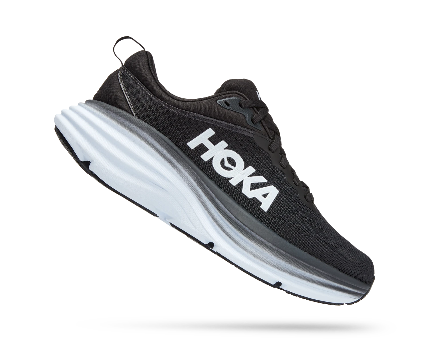 Hoka Women's Bondi 8 (BWHT - Black/White) 2 Hoka Women's Bondi 8 (BWHT - Black/White) - Image 2