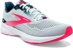 BROOKS Women's Launch 8 (110 - Ice Flow/Navy/Pink) -Comfort Shoes Store 120345 110 A Launch 8