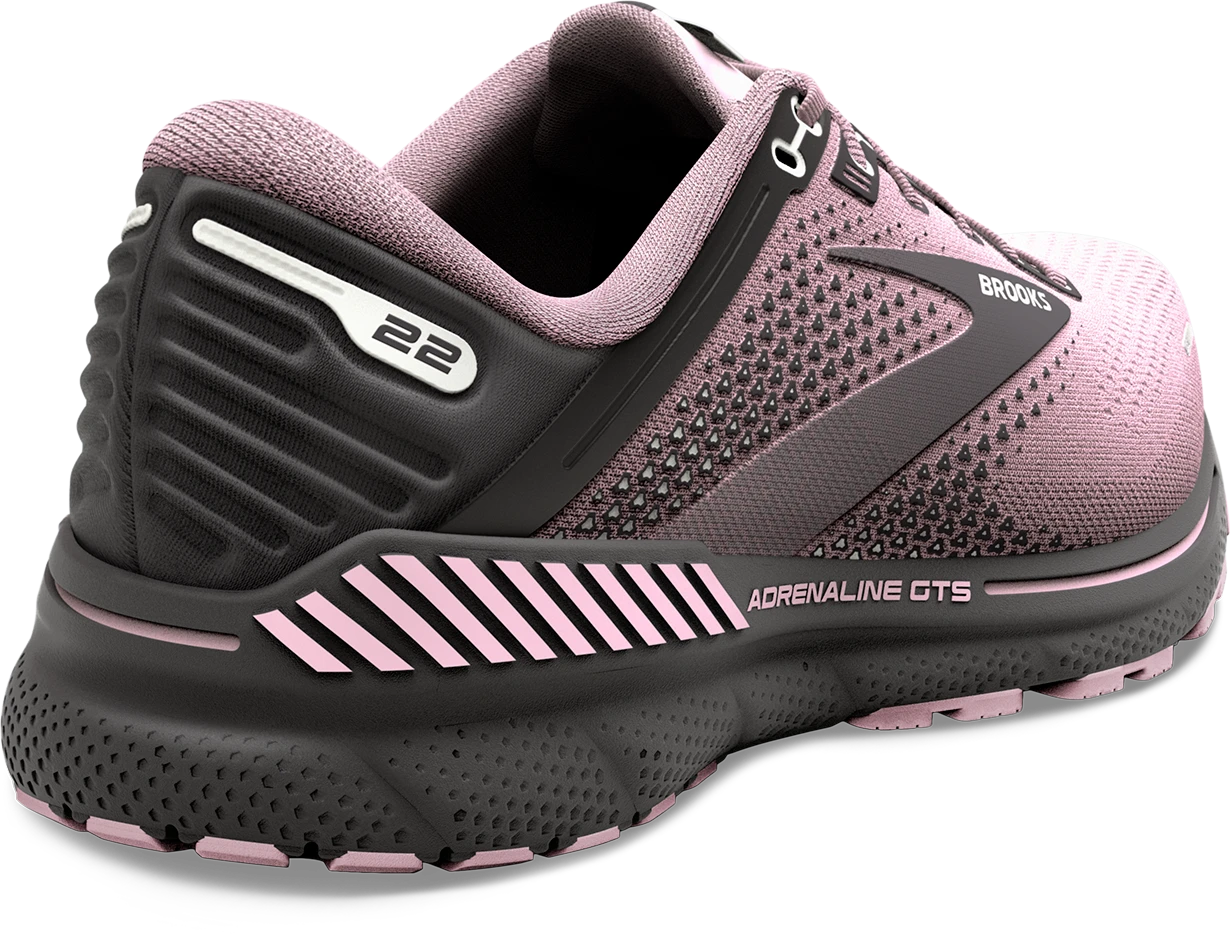 BROOKS Women's Adrenaline GTS 22 (678 - Pink/Blackened Pearl) 4 BROOKS Women's Adrenaline GTS 22 (678 - Pink/Blackened Pearl) - Image 4