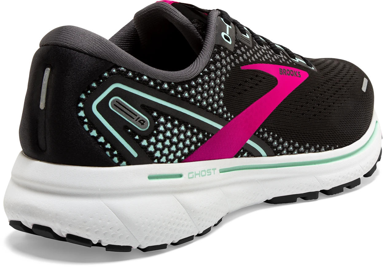 BROOKS Women's Ghost 14 (013 - Black/Pink/Yucca) 4 BROOKS Women's Ghost 14 (013 - Black/Pink/Yucca) - Image 4