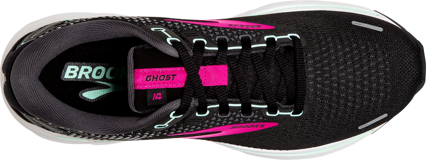 BROOKS Women's Ghost 14 (013 - Black/Pink/Yucca) 5 BROOKS Women's Ghost 14 (013 - Black/Pink/Yucca) - Image 5