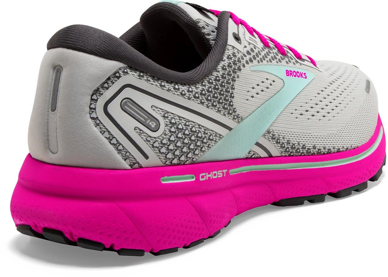 BROOKS Women's Ghost 14 (024 - Oyster/Yucca/Pink) 4 BROOKS Women's Ghost 14 (024 - Oyster/Yucca/Pink) - Image 4