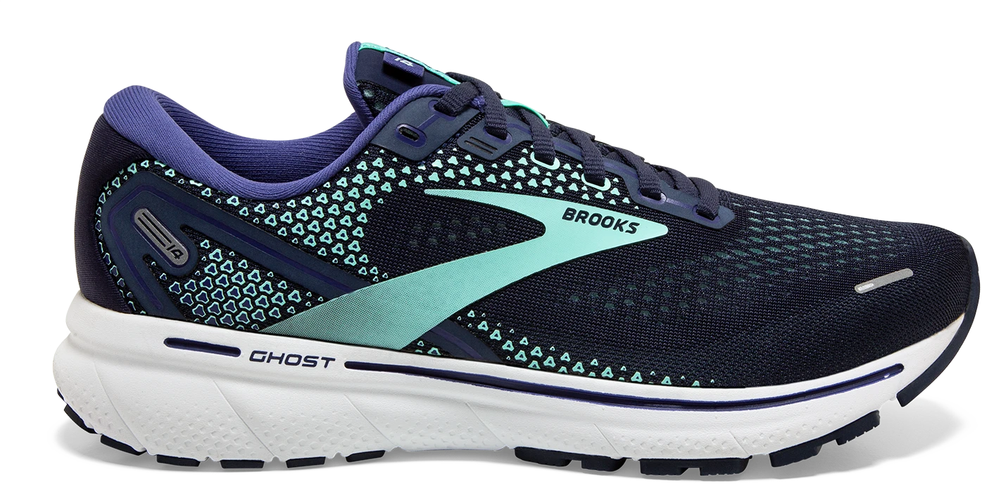 BROOKS Women's Ghost 14 (446 - Peacoat/Yucca/Navy) 1 BROOKS Women's Ghost 14 (446 - Peacoat/Yucca/Navy)