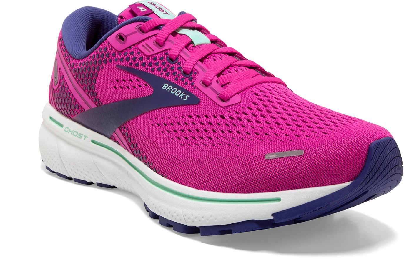 BROOKS Women's Ghost 14 (612 - Fuchsia/Yucca/Navy) 4 BROOKS Women's Ghost 14 (612 - Fuchsia/Yucca/Navy) - Image 4
