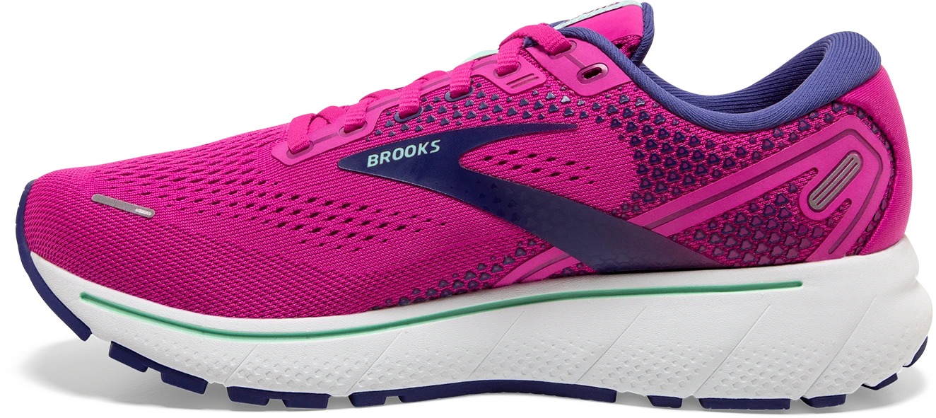 BROOKS Women's Ghost 14 (612 - Fuchsia/Yucca/Navy) 2 BROOKS Women's Ghost 14 (612 - Fuchsia/Yucca/Navy) - Image 2