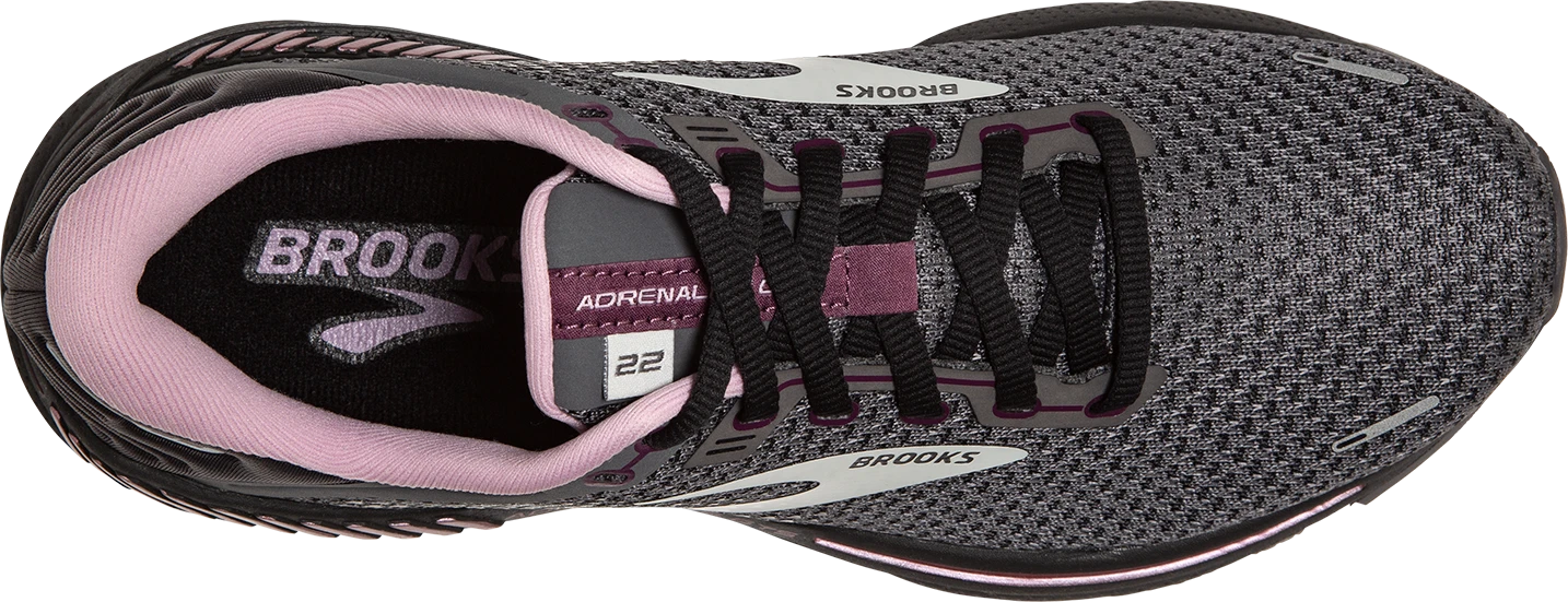 BROOKS Women's Adrenaline GTS 22 (015 - Pearl/Black/Metallic) 5 BROOKS Women's Adrenaline GTS 22 (015 - Pearl/Black/Metallic) - Image 5