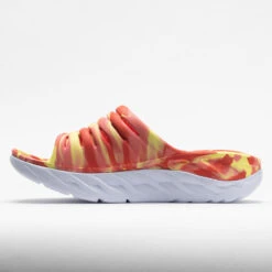 HOKA Ora Recovery Slide Swirl Unisex Yellow Pear/Fiesta 8 HOKA Ora Recovery Slide Swirl Unisex Yellow Pear/Fiesta -Comfort Shoes Store 570558 1