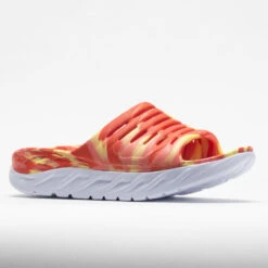 HOKA Ora Recovery Slide Swirl Unisex Yellow Pear/Fiesta 10 HOKA Ora Recovery Slide Swirl Unisex Yellow Pear/Fiesta -Comfort Shoes Store 570558 5