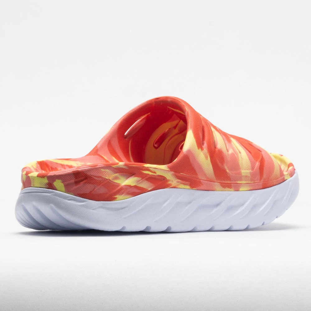 HOKA Ora Recovery Slide Swirl Unisex Yellow Pear/Fiesta 6 HOKA Ora Recovery Slide Swirl Unisex Yellow Pear/Fiesta - Image 6