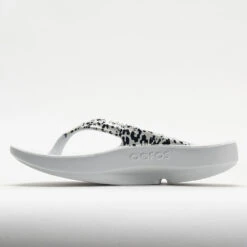 OOFOS OOlala Limited Women's White/Black Leopard -Comfort Shoes Store 570571 2