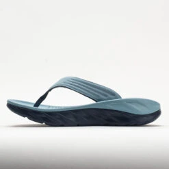 HOKA Ora Recovery Flip Men's Stone Blue/Outer Space -Comfort Shoes Store 570604 1