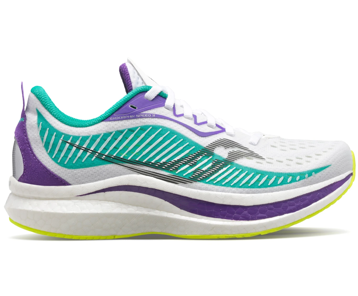Saucony Women's Endorphin Speed 2 "Hot Streak" (116 - White/Jade) 1 Saucony Women's Endorphin Speed 2 "Hot Streak" (116 - White/Jade)