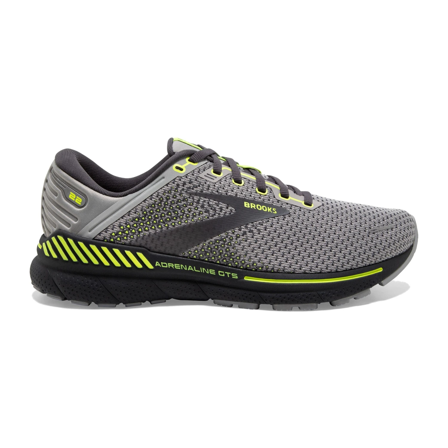 BROOKS Men's Adrenaline GTS 22 (068 -Grey/Pearl/Nightlife) 1 BROOKS Men's Adrenaline GTS 22 (068 -Grey/Pearl/Nightlife)